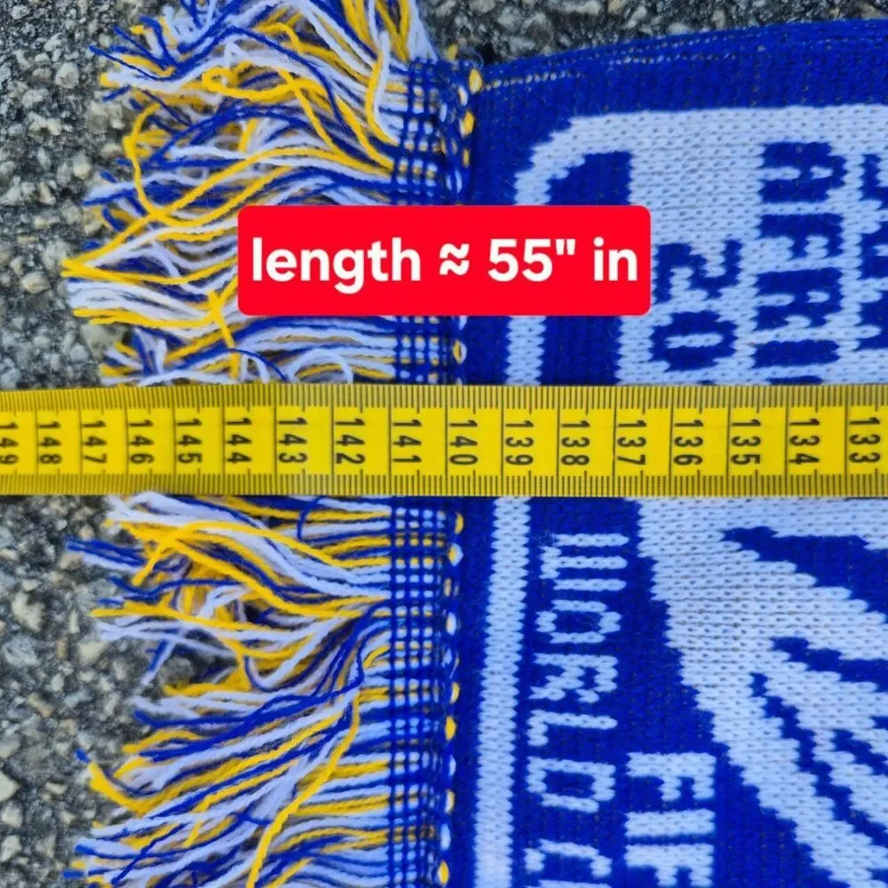 Fifa Men's Blue and Yellow Scarf-wraps